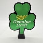 Miller Genuine Draft Beer Tap St  Patrick   s Day Shamrock Plastic Handle Knob Top