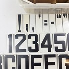 Vtg Metal Hanging Church Sign Board 3  Letters Numbers 170 Pcs Metal Products Co