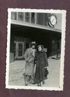 Vintage Snapshot Photo  Lovely Couple Bulova Watch Airport Time Outdoors