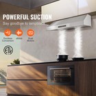 30  Under Cabinet Range Hood 900cfm 3-speed Touch Control W led