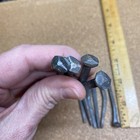 Lot Of 10 Vintage Old Hand Cut 2    Square Head Nails  Rusty  Craft Estate Find