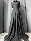 Black Chiffon Bridesmaid Gown Sz S 4 New Corset Prom Elegant Classic Cocktail  4