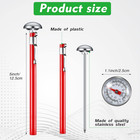 12 Pcs Stainless Steel Kitchen Thermometer With 5 Inch Long Stem 1 Inch Dial The