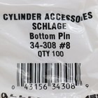  100-pk  Schlage Bottom Pins  8 34-308