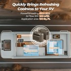 Fogatti Rv Window Air Conditioner 6500 Btu Cooling 4-in-1 Ac Unit Remote Control