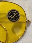 New Vintage B l Ray-ban Shooter Sunglasses Yellow Kalichrome 1 20 10k Gf Rare