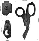Emergency Trauma Shears  Medic Emt Heavy  Duty Multi Purpose Shears Carbon