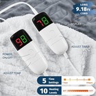 Queen Size Heated Electric Blanket 84   90  Dual Control 10 Heat Levels  Auto Off