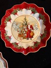 New In Box Villeroy   Boch Toy Fantasy Christmas Porcelain 10   x2   bowl Santa Tree