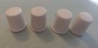 4 Vtg Rr Roman  Porcelain Yellow Floral Collectible Sewing Thimbles
