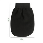 Black Exfoliating Gloves Body Scrub Dead Skin Remover Bath Shower Cleansing Towe