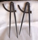 Lot Of 2 Vtg Steel Leg Wing Divider Caliper Drafting Tool Sargent   Co   Ps   W