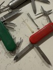 Folding Pocket Knife Mixed Lot Of 3 - Swiss Army Style  Golf  Tooth Pick  Silver