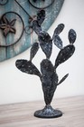 Metal Cactus Decorative Sculpture Home Decor Statue  Accent Figurine 9 X 4 16 