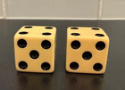 Vintage Large Chunky  1 Inch Dice Pair Dice 1    Lot Of 2 - So Cool 