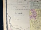 1895 Plat Map City Of Saline Washtenaw County Michigan Genealogy