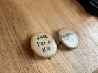 Lot Of 2 Antique 1890s Celluloid Slang Expression Pinback Buttons Lend Me Ten Ju