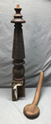 Antique Vtg Hardwood Interior Entryway Mahogany Staircase Post 6x41 Old 1886-25b