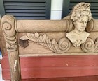 Rare Antique Art Nouveau Wood Frame Plaster Lady Torso 49x31