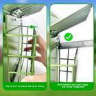 Flowafoli Bird Feeders For Outdoors  Metal Bird Feeder With Double Suet Cage Wea