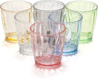 Set Of 6 Unbreakable Premium Drinking Glasses  6 Colors 10 5 Oz Stackable Tritan