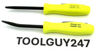 Snap On Tools Pocket Pry Bar Set  Straight   Bent Blade Pbmb5 Hi-viz Handles 5 