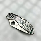 Spyderco Stainless Uptern C261p W flr Pattern -  Lockback Knife - 2 82  Blade