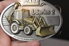 1999 Case L Series 2 Backhoe Loader Tractor Pewter Belt Buckle Limited Edition