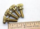 10-24-1 2  Brass Thumb Screws Lot Of 4 For Mechanical Applications