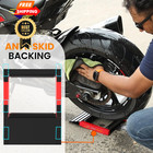 Grand Pitstop Motorcycle Roller Wheel Cleaning Stand Groller Ramp  Black Red 