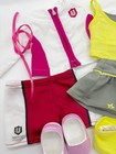 American Girl 18  Doll Sports Clothes Lot Cheer Yellow Gray Tennis Outfit Set