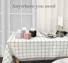 Square Tissue Box Cover  Pu Leather Tissue Box Holder Modern  White