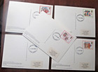 Gb Phq Cards 1982 -christmas  Back - Fdi  Full Set Used Free Post Uk