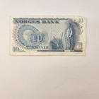 Norges Bank 10 Kroner Note 1981 Circulated But Good Shape