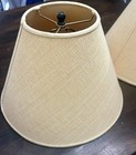 2pcs  Linen Small Lamp Shades Clip On  Empire Design
