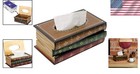 Wooden Antique Tissue Box Cover Rectangular Dispenser Home Decor Bathroom Liv   