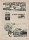 1964 Castrol Multi-grade Motor Oil Race Cars Throughout History Vintage Print Ad