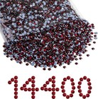 Hotfix Rhinestones Bulk  Dark Siam  Ss6  14400pcs