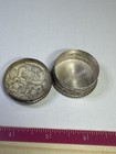 Sterling Silver Floral Pill Box Approximately 1 5    Round Lot 639