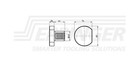 Vdi40  Blanking Plug Type Z2 Din 69880-z2-40  steel   213 500 150