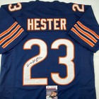 Autographed signed Devin Hester Chicago Blue Football Jersey Jsa Coa Auto