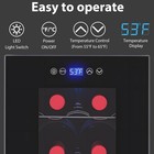 6-bottle Wine Cooler 10-18  c Digital Temperature Control    black    home car Use
