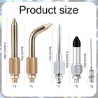 7pcs Needle Tips Elbow Adapter Dispenser Rubber Nozzle Grease Gun Accessory Kit