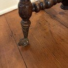 Antique Victorian Piano Stool Glass Ball Claw Feet Swivel Adjustable Wood Stool