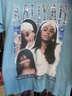 Aaliyah Princess Of R b Blue T-shirt 100  Cotton Size S p R b   Soul Music