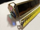 Vintage 7  Leaded Stained Glass Handmade Triangular Kaleidoscope 