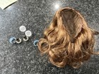 American Girl Doll Rebecca Wig And Eyes Replacement customizing No Doll