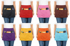 Half Bib 3 Pocket Waitress Apron Waist Aprons For Home   Kitchen Server