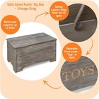 Badger Basket Farmhouse Solid Wood Rustic Toy - Safety Storage