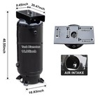 30 Gal Asme Vertical Air Tank 200psi Industrial Compressor 3 4   npt Carbon Steel